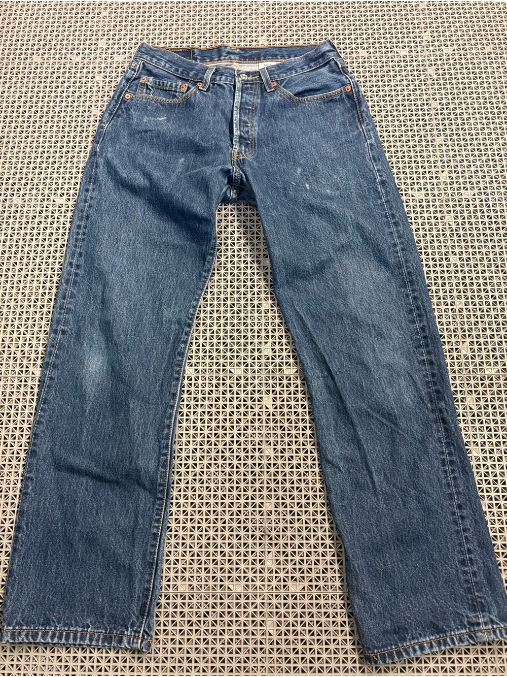 Vintage Levi's 501 Dark Wash Button-Fly Blue Jeans - Y2K